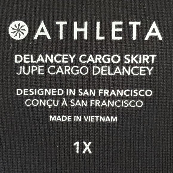 Athleta Delancey Black Cargo Skirt Size 1X - Picture 7 of 13